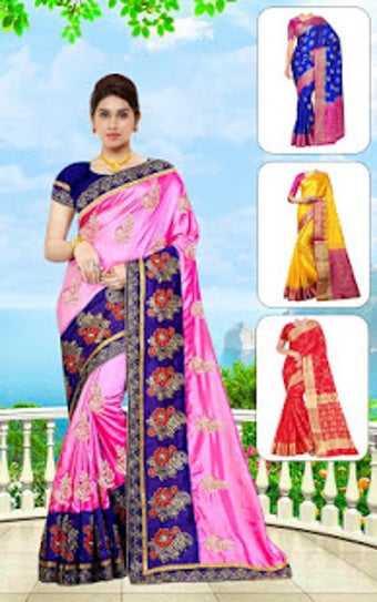 Imagen 2 para Woman Fancy Saree Photo S…
