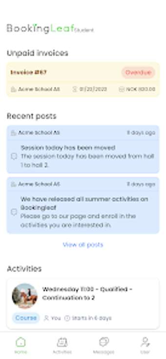 Image 0 for Bookingleaf Student