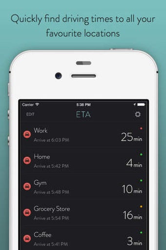 Image 0 for ETA - your driving and pu…