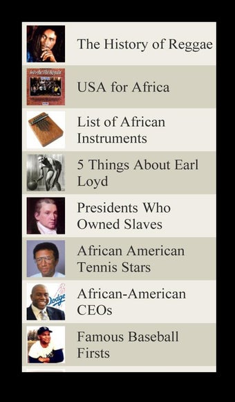 Image 1 for African American Lists