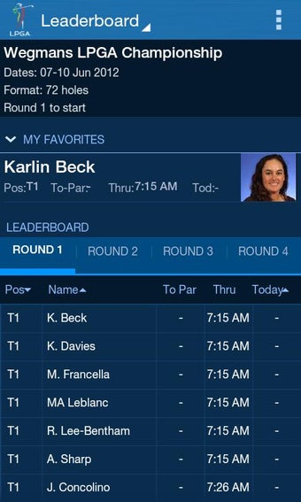 Image 2 for LPGA App
