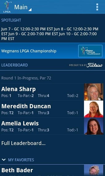 Image 0 for LPGA App