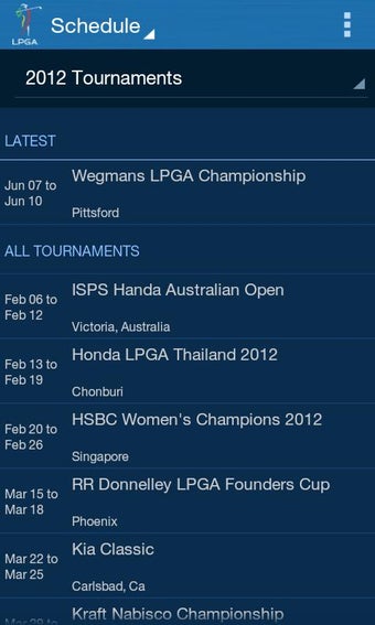 Image 3 for LPGA App