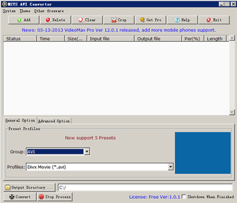 Image 0 for M2TS AVI Converter