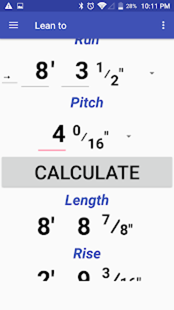 Image 0 for Rafter Length Calculator