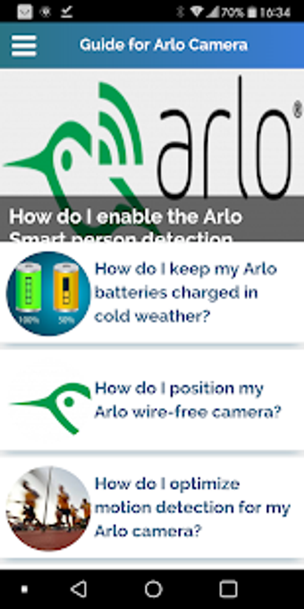 Image 1 for Guide for Arlo cameras