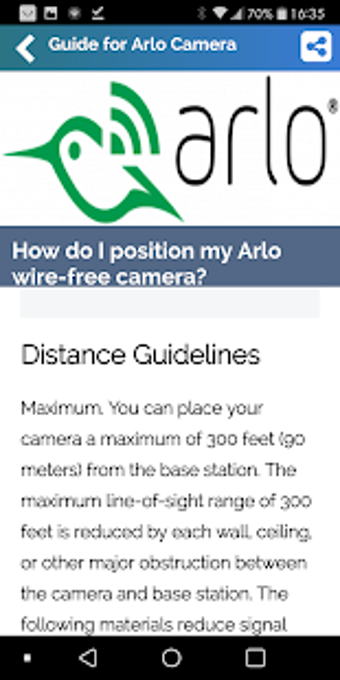 Image 3 for Guide for Arlo cameras