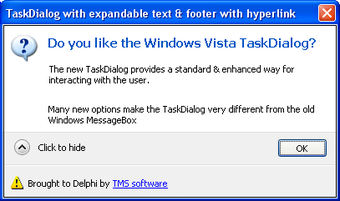 Image 0 for TAdvTaskDialog