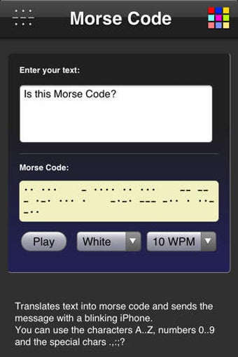 Image 0 for Morse Code