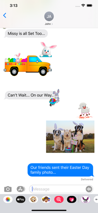 Imagen 2 para Happy Easter Emoji Sticke…