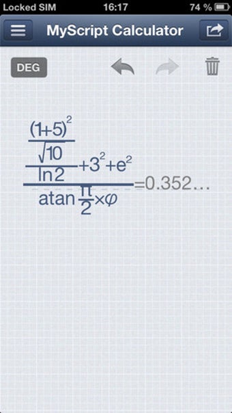 Image 2 for MyScript Calculator