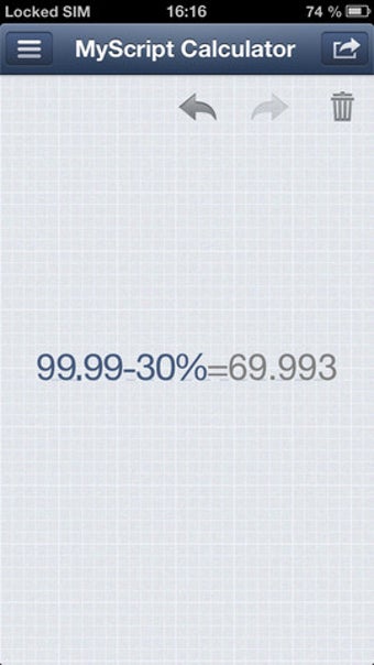 Image 3 for MyScript Calculator