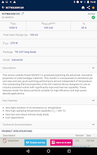 Imagen 1 para STPOWER MOSFET Finder
