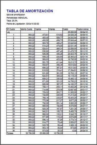 Image 2 for Amortization Schedule