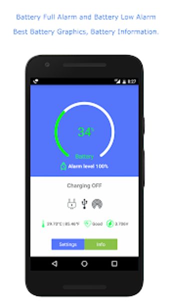Imagen 2 para Full Battery Alarm and Ba…