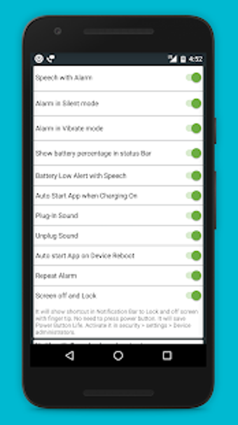 Imagen 1 para Full Battery Alarm and Ba…