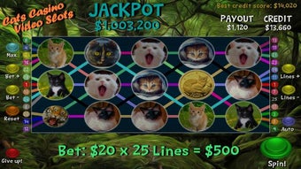 Image 1 for Cats Casino Video Slots