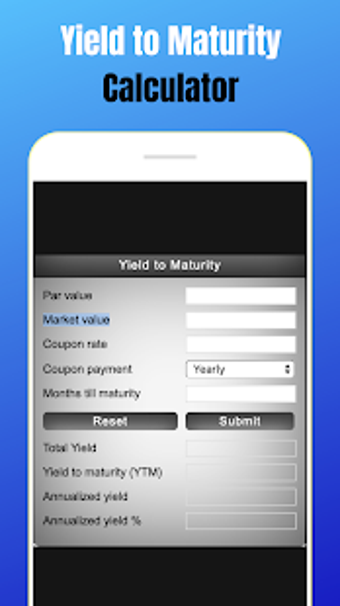 Image 0 for Yield to Maturity Calcula…