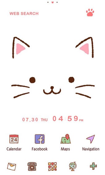 Image 1 for Cute Theme-Kitty Face-