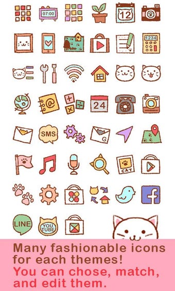 Image 0 for Cute Theme-Kitty Face-