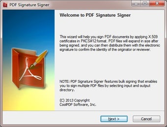 Image 0 for PDF Signature Signer