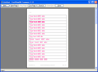 Imagen 1 para FontViewOK Portable