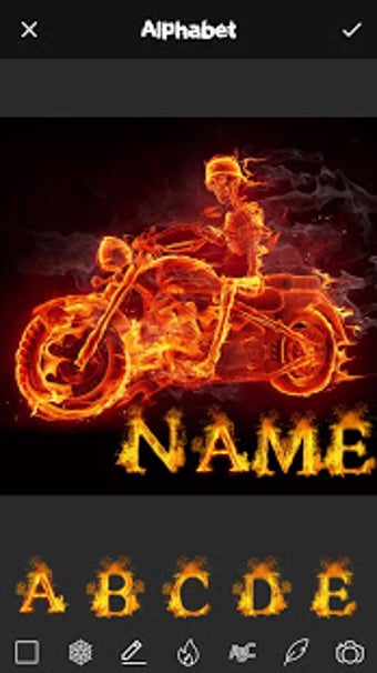 Image 0 for Fire Effect Name Art Make…