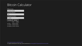Imagen 1 para Bitcoin Calculator for Wi…