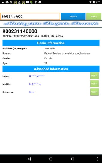 Image 0 for Malaysia People Search