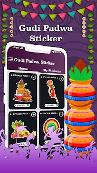 Imagen 0 para Gudi Padwa Stickers For W…