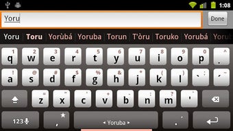 Image 0 for Yoruba Keyboard Plugin