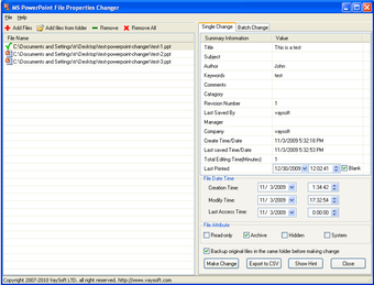 Image 0 for MS PowerPoint File Proper…