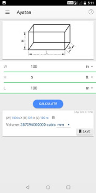 Imagen 0 para Volume Calculator: Ayatan