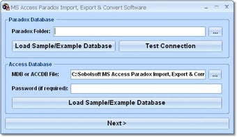 Image 0 for MS Access Paradox Import,…