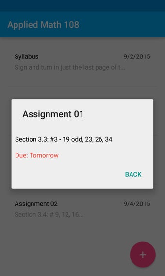 Image 1 for Simple Homework Planner