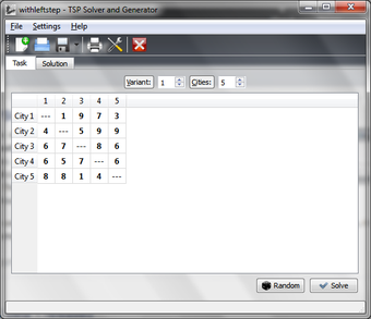 Image 0 for TSP Solver and Generator