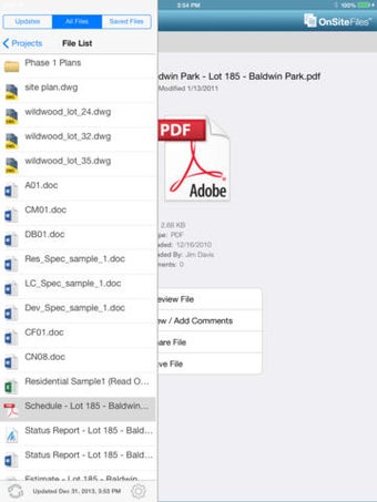 Image 0 for OnSite Files for iPad