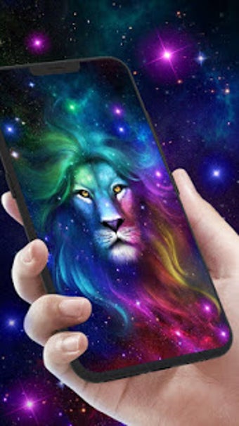 Imagen 1 para Neon Lion Live Wallpaper