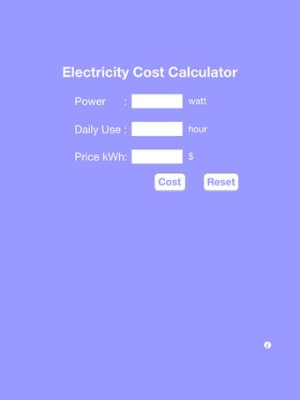 Imagen 2 para Electricity Costs Calcula…