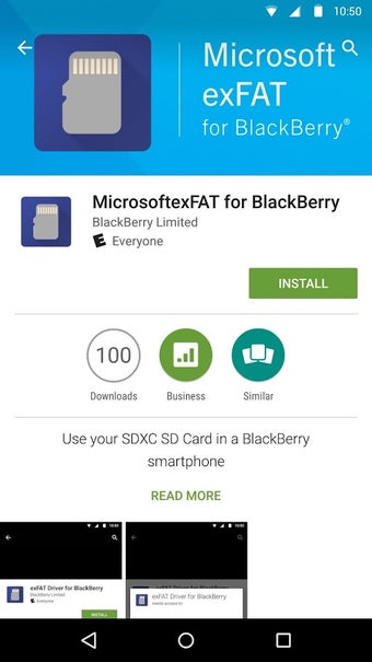Imagen 1 para MicrosoftexFAT for BlackB…