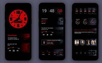 Image 3 for Dark KWGT Widget Pack