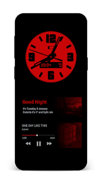 Image 2 for Dark KWGT Widget Pack