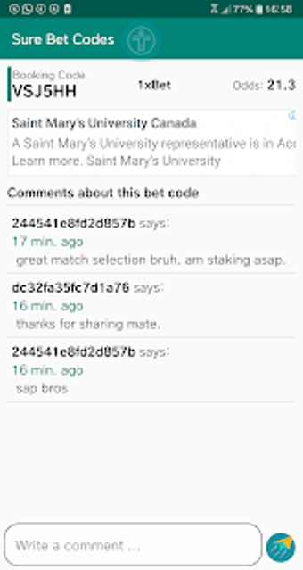 Image 0 for Sure Bet Codes