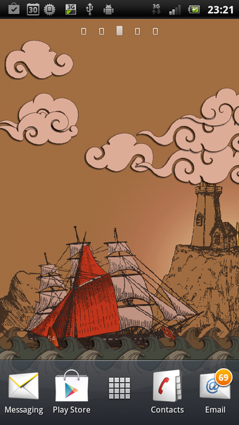 Imagen 5 para Paper Sea Live Wallpaper …