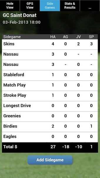 Imagen 1 para mScorecard - Golf Scoreca…