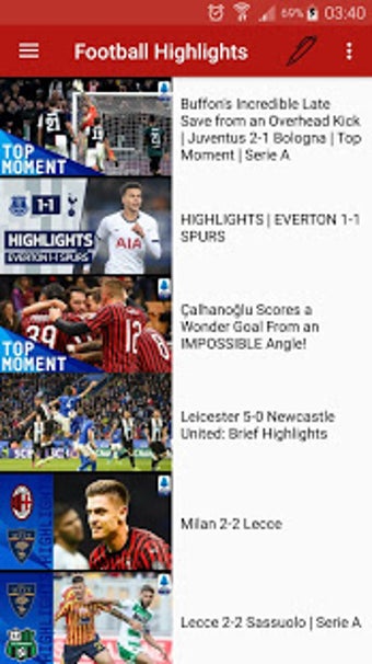 Image 2 for Football Highlights Live