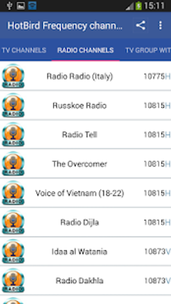 Image 3 for HotBird Frequency Channel…