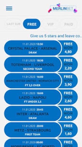 Image 2 for Merlin Betting Tips