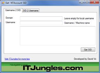 Image 0 for Get NTAccount SID