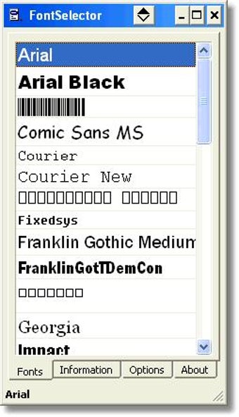 Image 1 for FontSelector